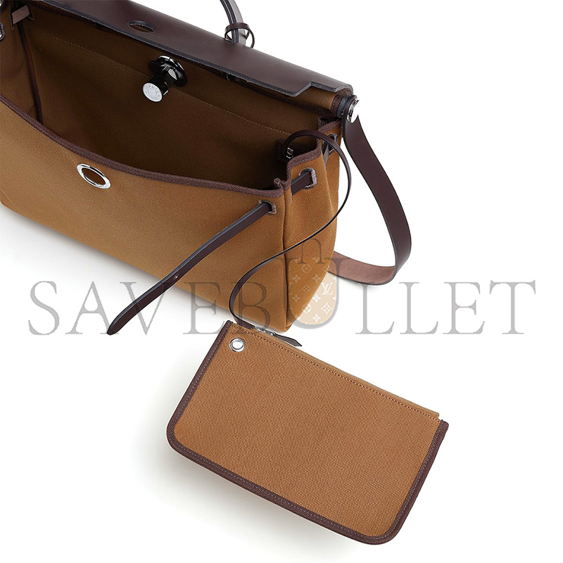 HERMES MASTER EBONY HERBAG MESSENGER 39 BAG H084489CKAN (39*28*9cm)